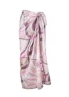 Cin Cin Long Scarf Antibes Wrap | Tie Waist Skirt | One Size In Multi