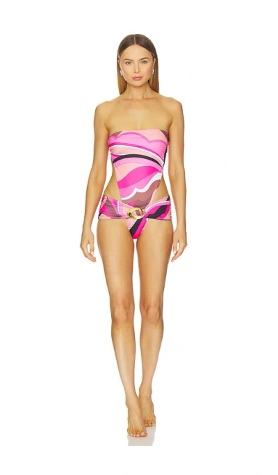 Cin Cin Opium Halo One Piece In Pink