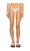 Cin Cin Racer String Bikini Bottom In Pink