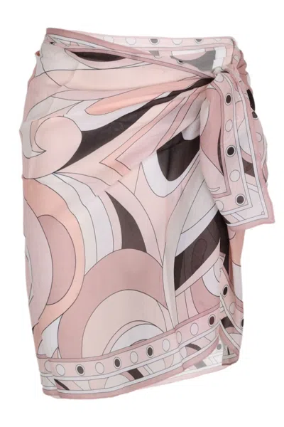 Cin Cin Short Scarf Mars Beige In Pink