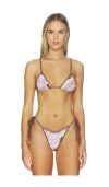 Cin Cin Thrills Bikini Top In Multi