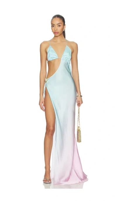 Cin Cin Villa Moonstone Maxi Dress In Blue