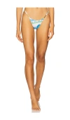 Cin Cin X Revolve Midsummer String Bikini Bottom In Blue