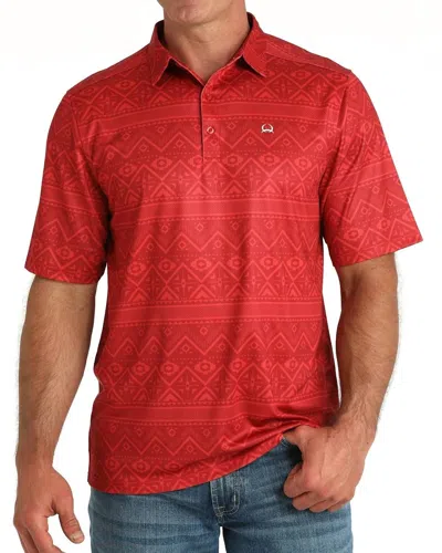 Cinch Arenaflex Polo In Red