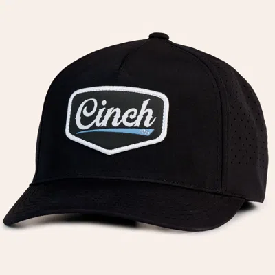 Cinch Black Logo Patch Curved Bill Trucker Cap