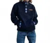 Cinch Boy's 1/4 Button Knit Pullover In Charcoal In Multi