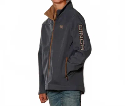 Cinch Kids' Boy's Bonded Logo Jacket In Blue In Black