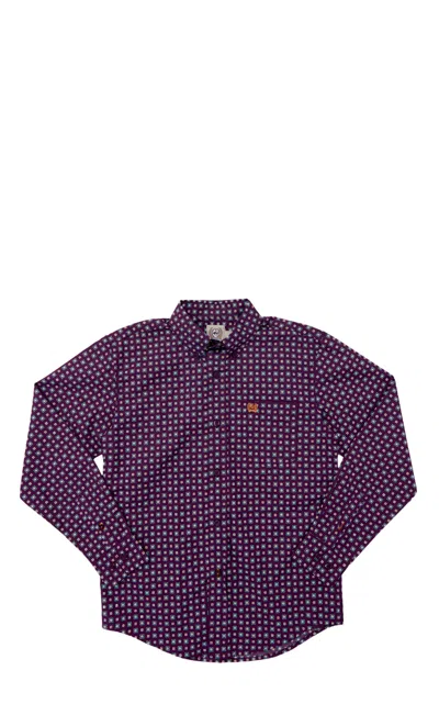 Cinch Boy's Purple Geo Print Western Shirt