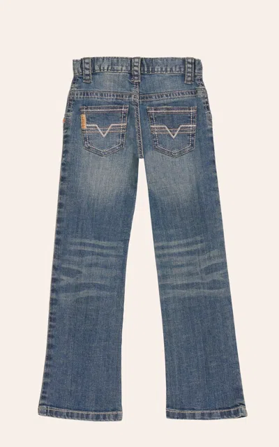 Cinch Boys' Medium Wash Slim Fit Straight Leg Stretch Jeans (4-7) In Blue