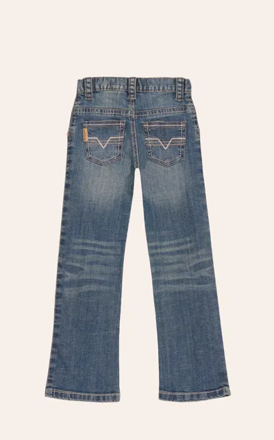 Cinch Boys' Medium Wash Slim Fit Straight Leg Stretch Jeans (8-16) In Blue