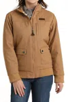 Cinch Canvas Bomber Jacket In Brown