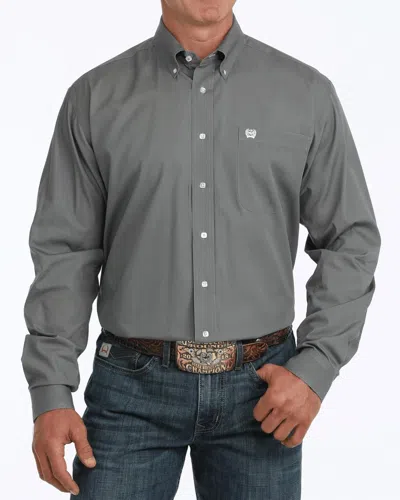 Cinch Classic Fit Button Down Western Shirt In Grey In Gray