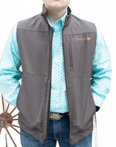 Cinch Conceal Carry Bonded Vest In Brown