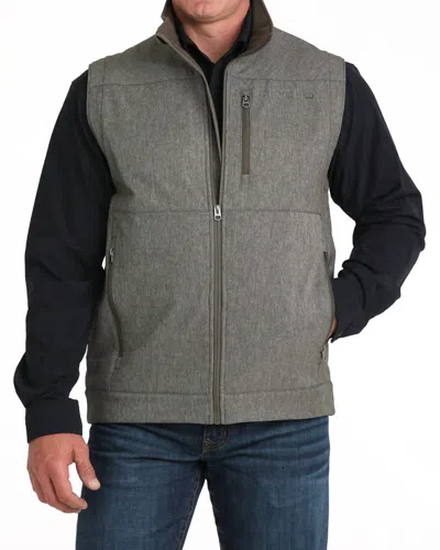 Cinch Concealed Carry Bonded Vest In Olive In Gray