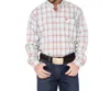 Cinch Long Sleeve Plaid Button Down Shirt In Multi