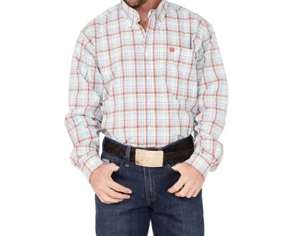 Cinch Long Sleeve Plaid Button Down Shirt In Multi