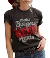Cinch Make Burgers Beef Tee In Black In Multi
