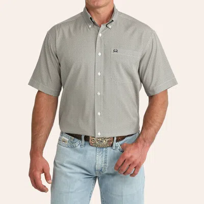 Cinch Men's Arenaflex® Gray Geo Print Shirt