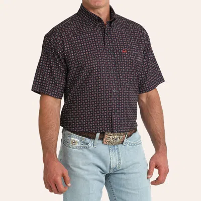 Cinch Men's Arenaflex® Purple Geo Print Shirt