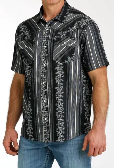 Cinch Men's Arenaflex Retro Shirt In Black
