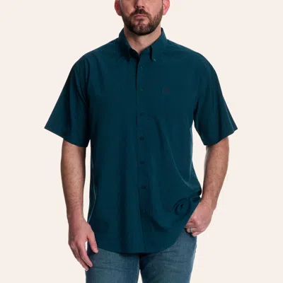 Cinch Men's Arenaflex Teal Paisley Print Shirt In Blue