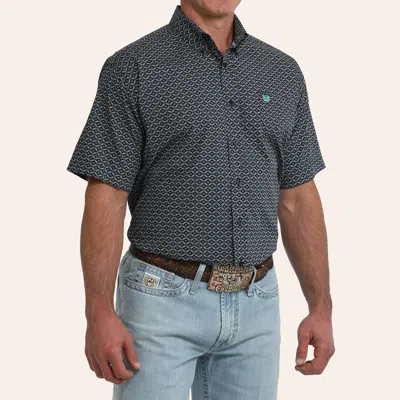 Cinch Men's Black Geo Print Shirt
