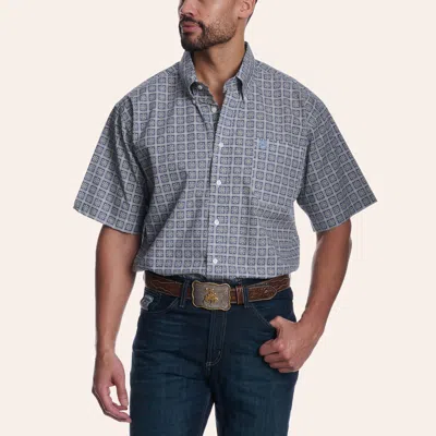 Cinch Men's Blue Medallion Print Shirt