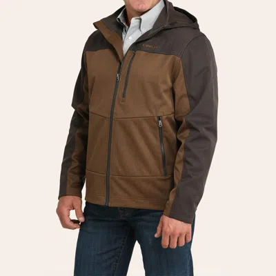 Cinch Men's Brown Color Block Softshell Jacket