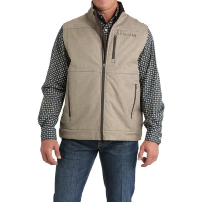 Cinch Men's Concealed Carry Gray Bonded Vest In Stone