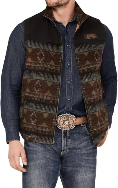 Cinch Men's Concealed Carry Poly-wool Vest In Multi