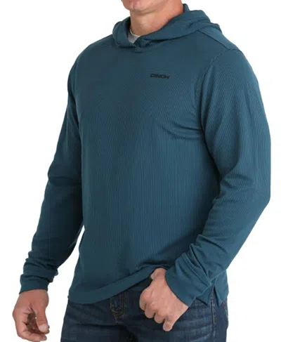 Cinch Men's Essential Performance Light Hoodie In Blue In Multi