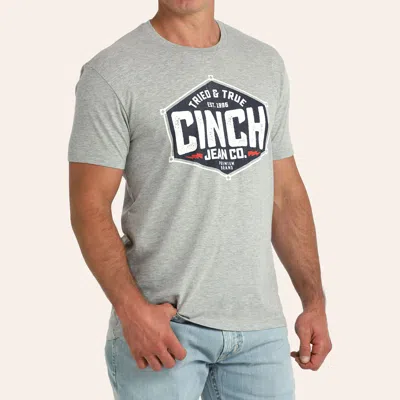 Cinch Men's Heather Gray Tried & True Graphic T-shirt
