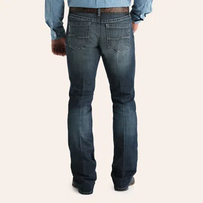 Cinch Men's Ian Dark Wash Slim Fit Bootcut Jeans In Medium Blue