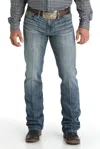 Cinch Men's Ian Slim Fit Boot-cut Mid-rise Stone Wash Jean In Med_blue In Blue