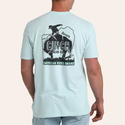 Cinch Men's Light Blue Rodeo Brand Graphic T-shirt In Green