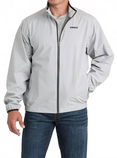 Cinch Men's Light Golf Active Zip Jacket In Grey In Multi