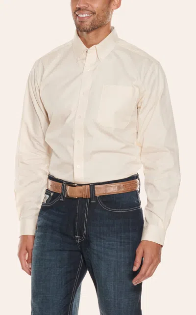 Cinch Men's Modern Fit Cream Western Shirt In White