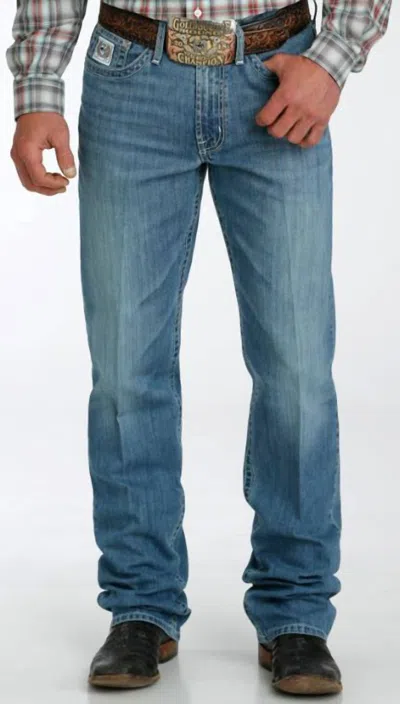 Cinch Men's Performance White Label Relaxed Straight Jean In Medium_vintage In Blue