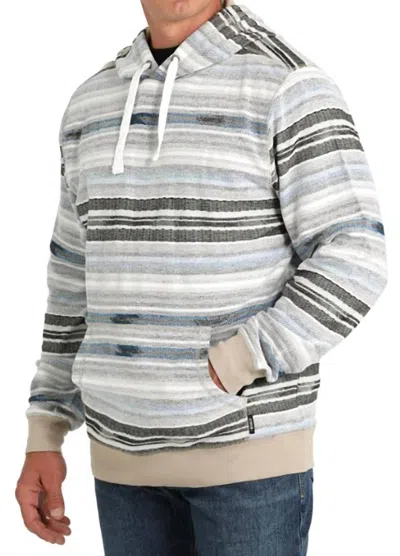 Cinch Men' S French Terry Striped Hoodie In Multi