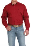Cinch Men's Stretch Classic Print Shirt In Red