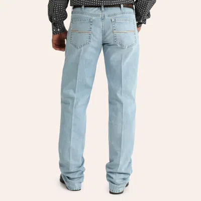 Cinch Men's White Label Light Wash Relaxed Fit Straight Leg Jeans In Blue