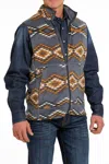Cinch Polar Fleece Vest In Blue In Blue