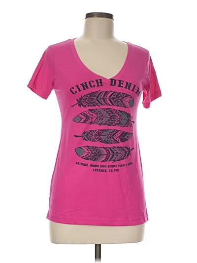 Pre-owned Cinch Short Sleeve T-shirt In Pink
