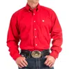 Cinch Solid Button Shirt In Red In Red