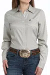 Cinch Tencel Stripe Button-up Shirt In Olive In Green