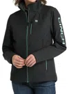 Cinch Women's Concealed Carry Logo Bonded Dwr Jacket In Black