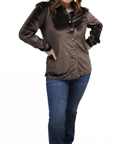 Cinch Women's Long Sleeve Blouse In Brown