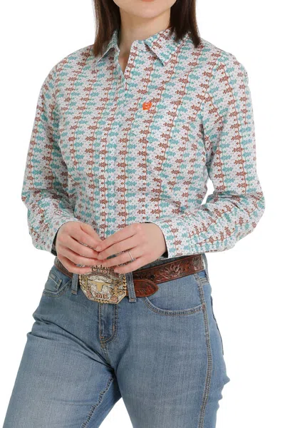 Cinch Women's Long Sleeve Western Button Shirt In Multicolor