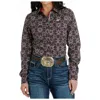 Cinch Women's Long Sleeve Western Button Shirt In Multicolor Print In Multi