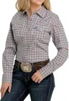 Cinch Women's Snap Top In Multi